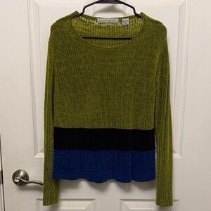 90s Lucia Burns Tri Color Sweater